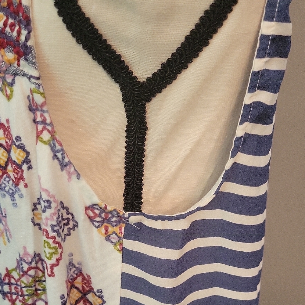 Womens One September Medium Patterned Sleeveless … - image 4